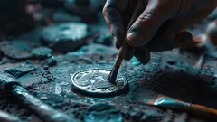 Het bos onthult een geheim van vier eeuwen: goud en zilver komen uit de aarde als herinnering aan roerige tijden